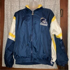 VINTAGE SAN DIEGO CHARGERS JACKET FULL ZIP UP STARTER JACKET NFL size L